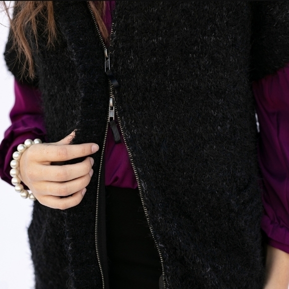 EVY'S Tree Hooded Fuzzy Sweater - Picture 8 of 10